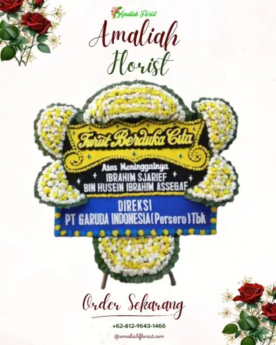 Papan Bunga Duka di Tgedung Grand Karunia Function Hall